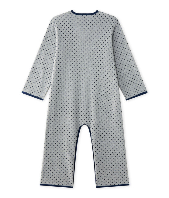 Warme jongenspyjama in fleece grijs SUBWAY/blauw MEDIEVAL