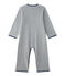 Warme jongenspyjama in fleece grijs SUBWAY/blauw MEDIEVAL