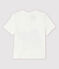Katoenen T-shirt met korte mouwen voor babyjongens wit MARSHMALLOW