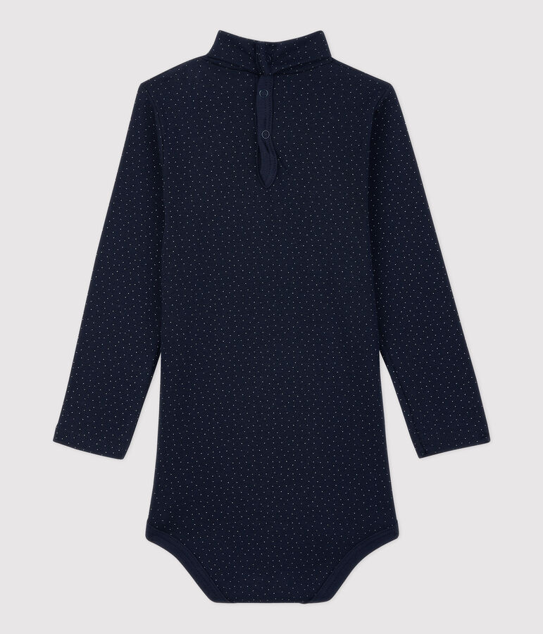 Romper van katoen. blauw/wit