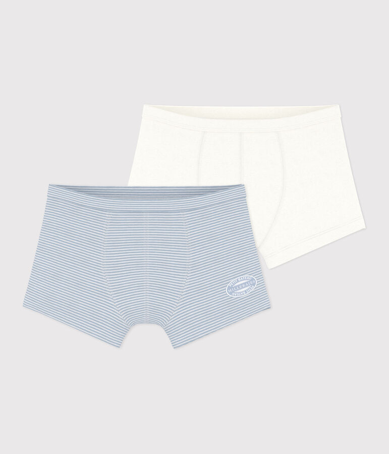 Set met twee boxershorts van katoen voor kinderen multicouleur