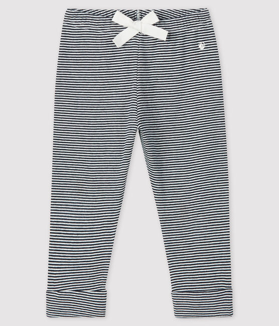 Milleraies broek voor babymeisje blauw SMOKING/wit MARSHMALLOW