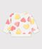 Sweatshirt b&eacute;b&eacute; en coton imprim&eacute; c&oelig;urs blanc/multicouleur