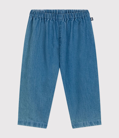 Babybroek van lichte, biologische denim