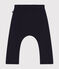 Babybroek van zachte en warme fleece blauw SMOKING