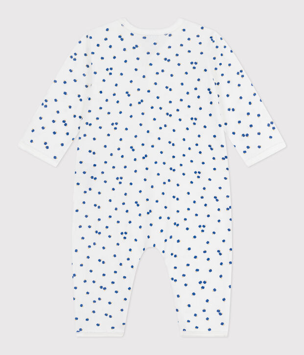 Pyjama b&eacute;b&eacute; en coton sans pieds imprim&eacute; blanc/multicouleur