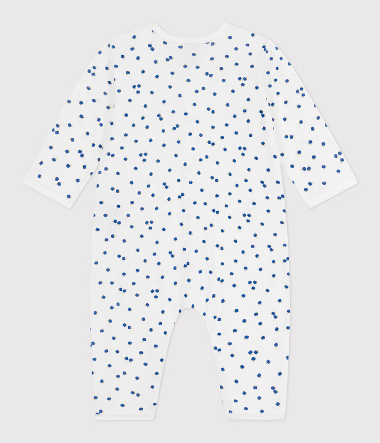 Pyjama b&eacute;b&eacute; en coton sans pieds imprim&eacute; blanc/multicouleur