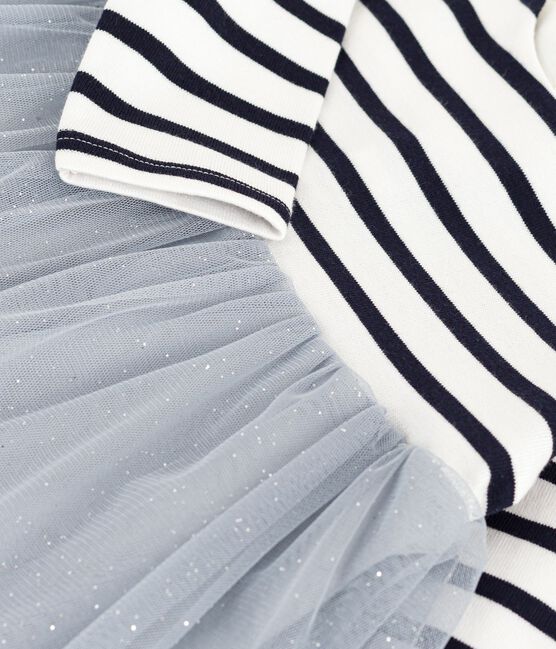 Robe bébé bi-matière manches longues CO2/ MULTICO