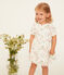 Robe manches courtes imprimée bébé fille blanc MARSHMALLOW/blanc MULTICO