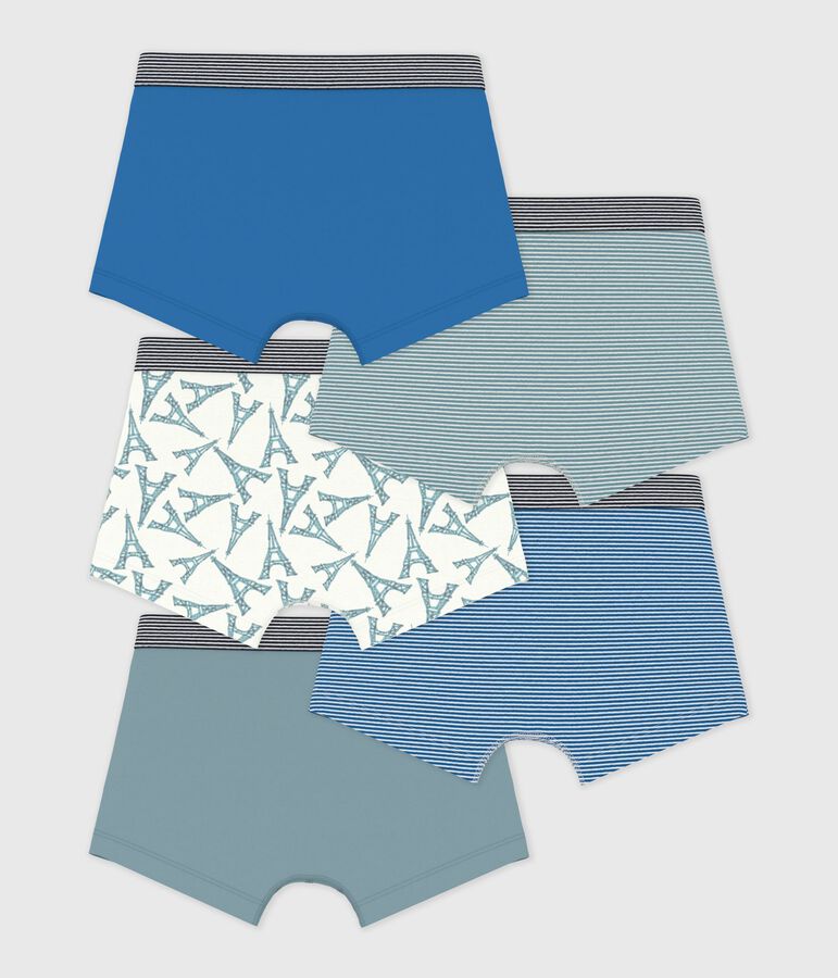 Setje van katoenen boxershorts met Eiffeltorenprint multicouleur