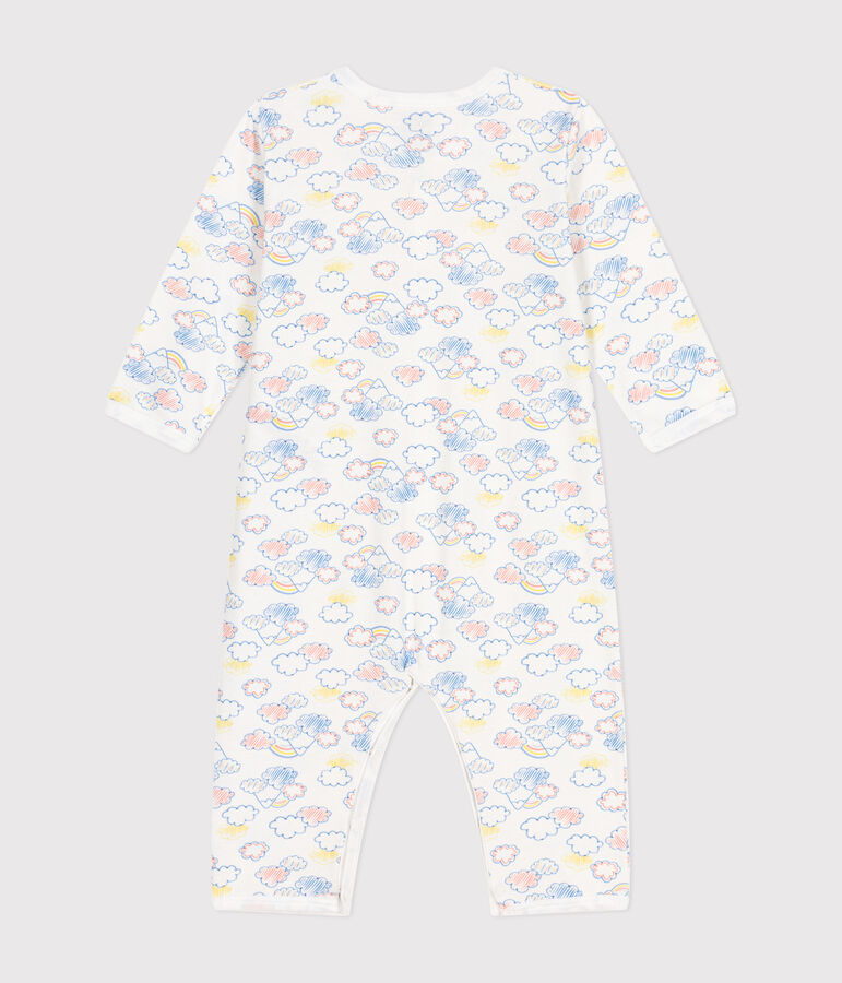 Pyjama sans pieds en coton b&eacute;b&eacute; blanc/multicouleur