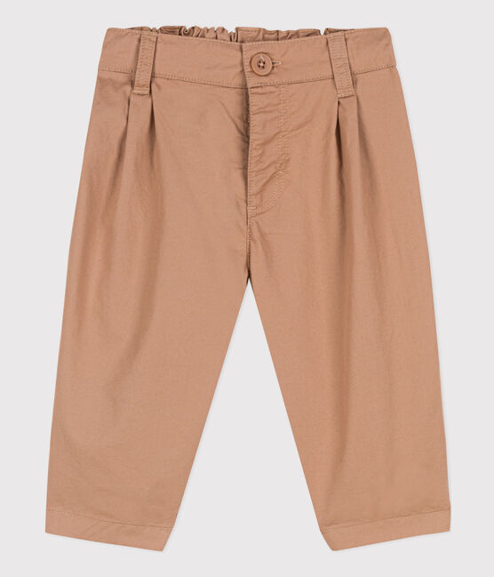 Babybroek in stevige keperstof beige VINTAGE