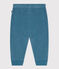 Fluwelen broek voor baby's blauw POLOCHON