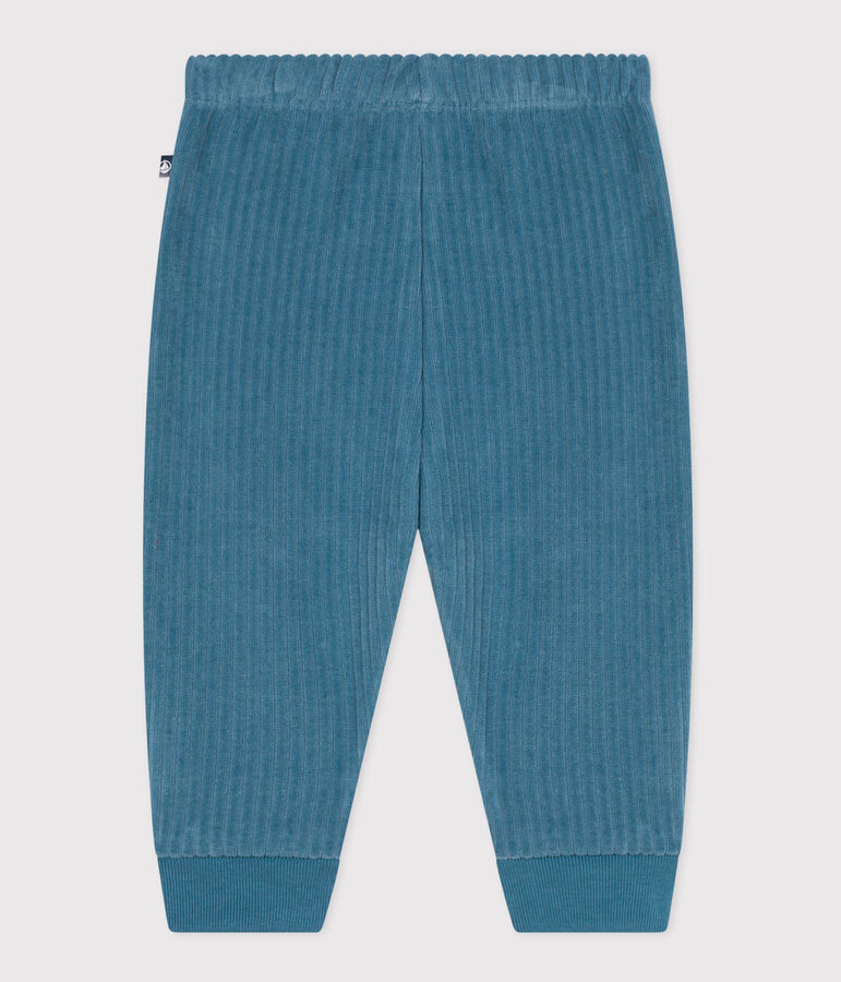 Pantalon en velours b&eacute;b&eacute; bleu