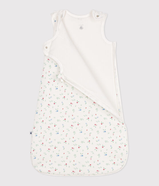 Katoenen babytrappelzak met vruchtenprint TOG 2 wit MARSHMALLOW/wit MULTICO