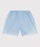 Short enfant en coton uni bleu BLEU CLAIR