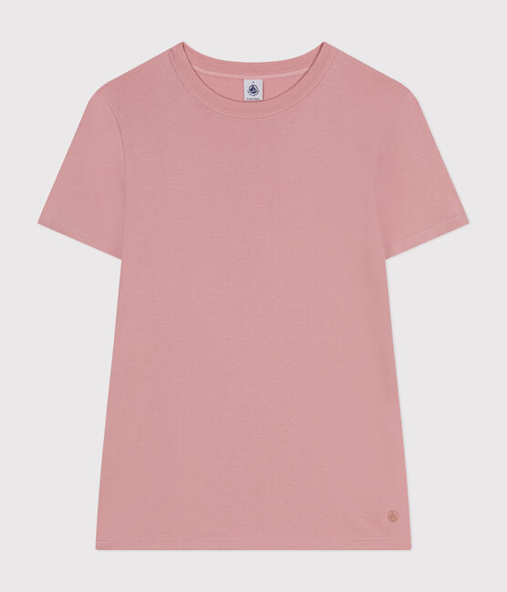Effen katoenen T-shirt L'Iconique voor dames roze PANTY