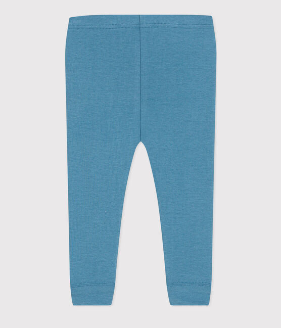 Legging en coton bébé bleu POLOCHON