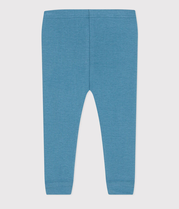 Katoenen legging voor baby's blauw
