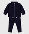 Ensemble sweatshirt et pantalon bébé en coton uni SOIR