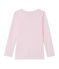Meisjes-T-shirt met lange mouwen in wol/katoen roze VIENNE/roze GRETEL