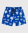 Short de bain bébé, imprimé plage bleu PORCELANA/ MARSHMALLOW