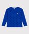 Katoenen T-shirt met lange mouwen en print voor kinderen blauw OLYMPIC+SOIR