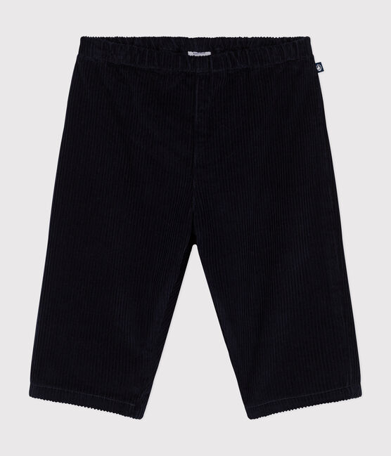 Fluwelen broek voor baby's blauw SMOKING