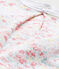 Dors bien bébé fille en tubique fleuri blanc ECUME/blanc MULTICO