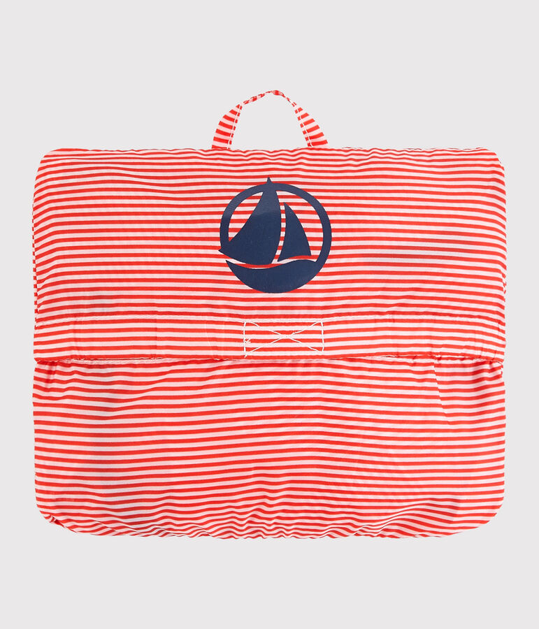 Windjack van gerecycled polyester voor meisje - jongen roze/wit