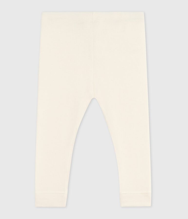Legging b&eacute;b&eacute; en coton uni &eacute;cru