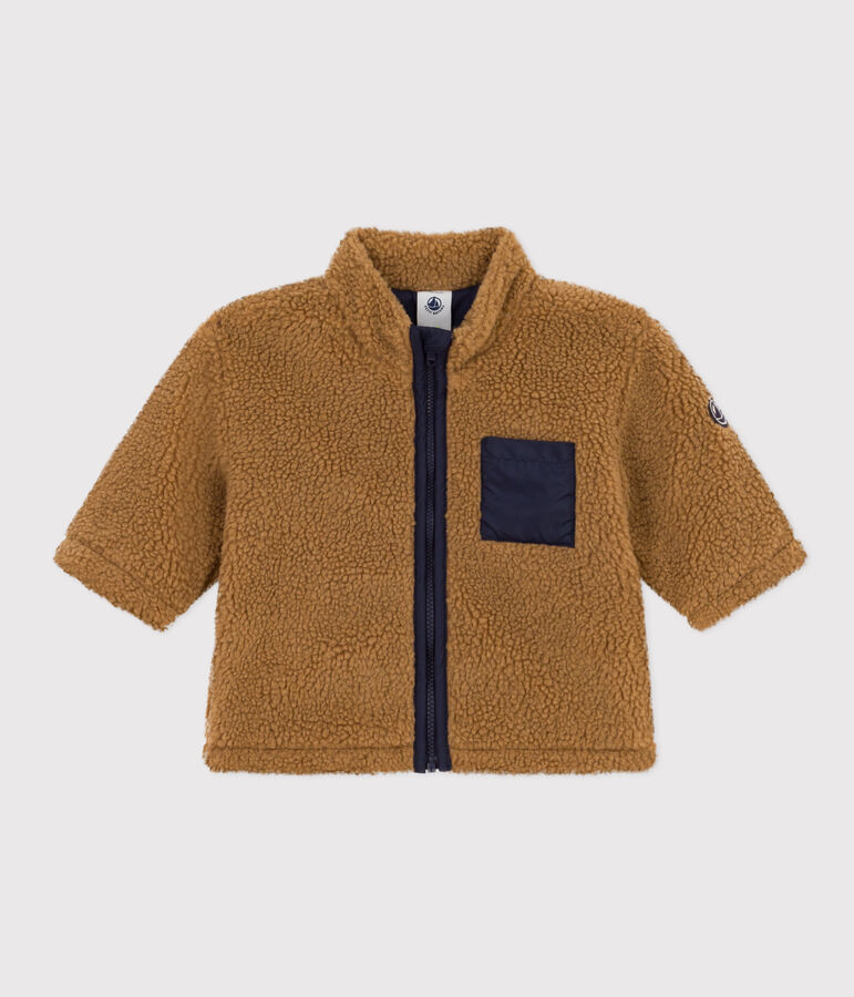 Veste en sherpa b&eacute;b&eacute; marron