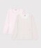 Setje T-shirts met lange mouw en bloemmotiefje voor kinderen multicouleur