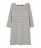 Robe marinière femme en jersey lourd beige COQUILLE/bleu SMOKING