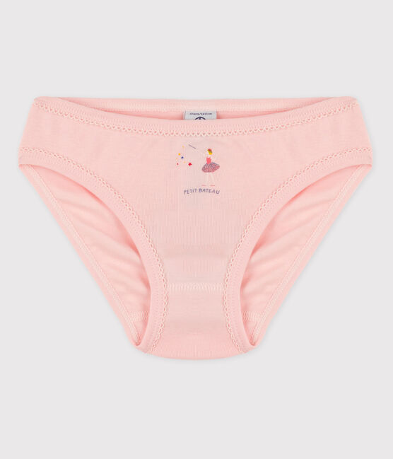 Katoenen meisjesslip roze MINOIS