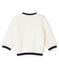 Cardigan baby gemixt van wollige sherpa wit MARSHMALLOW