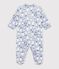 Surpyjama b&eacute;b&eacute; en polaire imprim&eacute; bonhomme de neige bleu/multicouleur