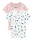 Duo de tee-shirts manches courtes petite fille