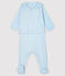 Ensemble bébé 2 pièces en côte bleu FRAICHEUR/bleu ACIER