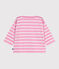 Katoenen babytruitje met matrozenstreepjes roze BOUDOIR/ MILK