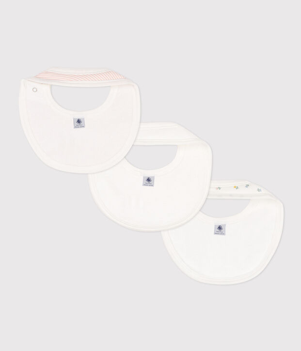 Set met 3 katoenen slabbetjes met print multicouleur