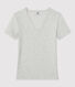 Tee-shirt L'ICONIQUE col V en coton Femme