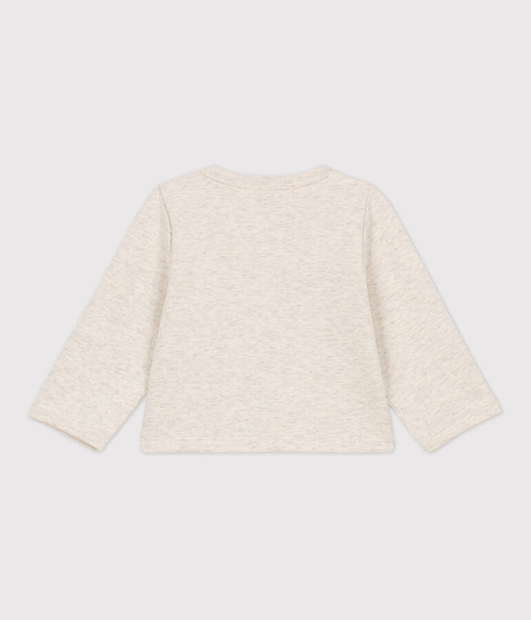 Effen vest in dikke jersey voor baby's beige