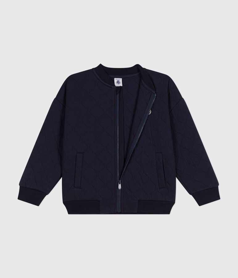 Gilet en tubique enfant gar&ccedil;on bleu SMOKING