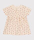 Jurkje van lichte fleece met body voor baby's