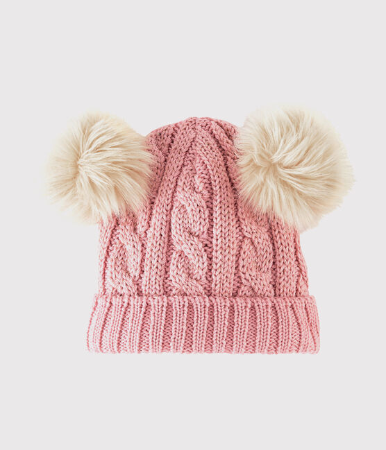 Meisjesmuts voor kinderen roze CHARME/geel OR