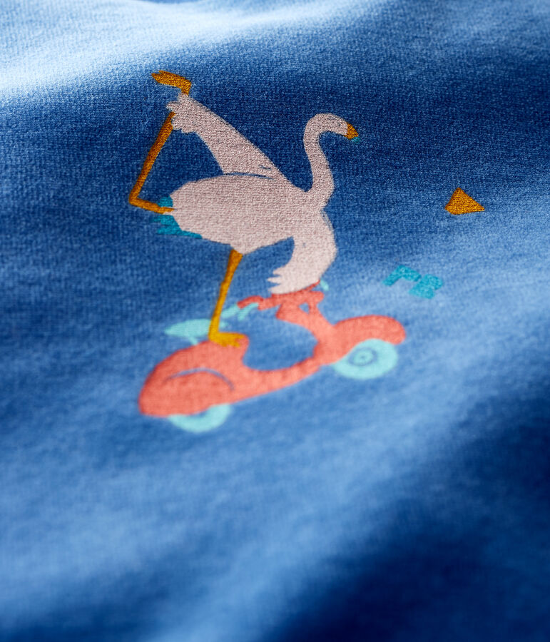 Dors-bien bleu b&eacute;b&eacute; en velours bleu MAJOR