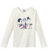 Tshirt fille manches longues sérigraphié