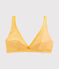 Soutien-gorge triangle femme jaune BOUDOR/blanc MARSHMALLOW