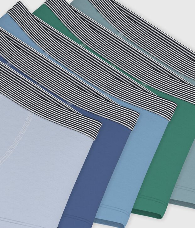 Setje effen katoenen boxershorts voor kinderen multicouleur